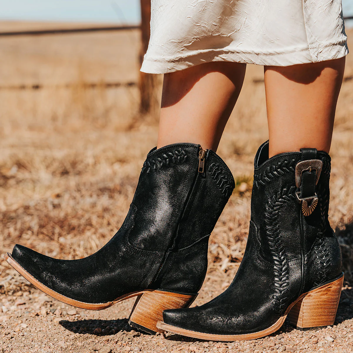 Freya - Black Suede